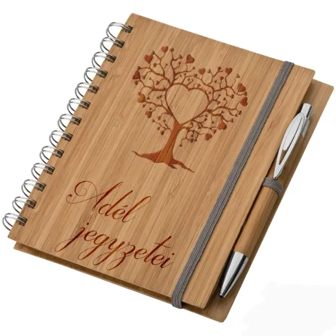 Bambusz füzet A5 + toll - Jegyzeteim