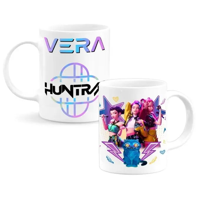 K-pop Huntrix egyedi neves bögre