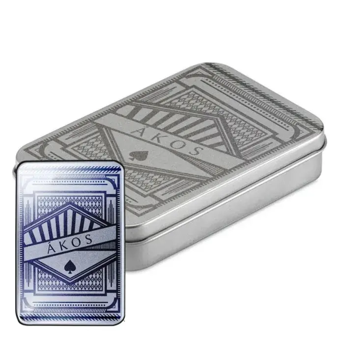 Franciakártya fémdobozban - Egyedi gravírozással