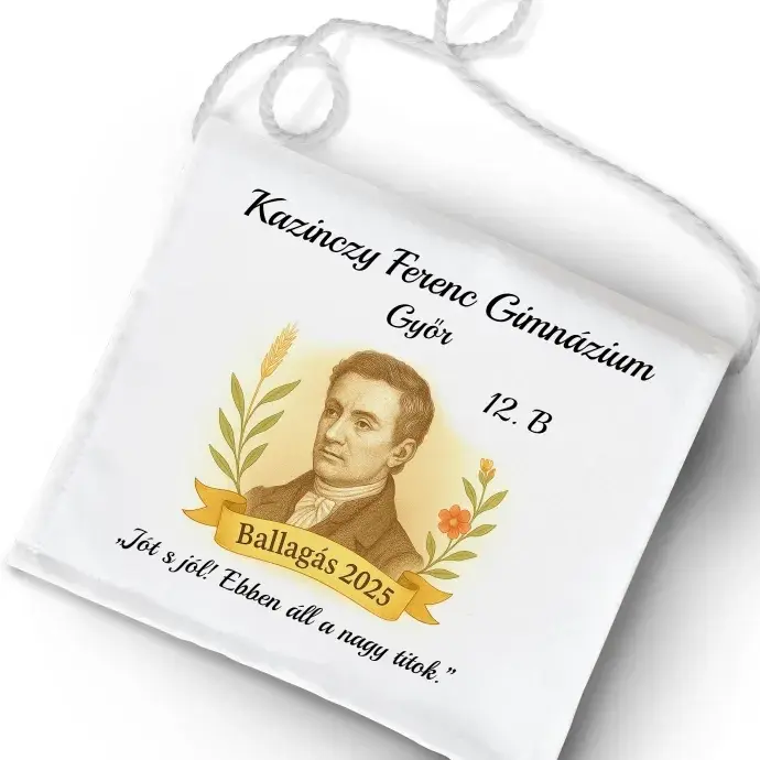 Ballagási tarisznya Iskolásoknak - Kazinczy Ferenc