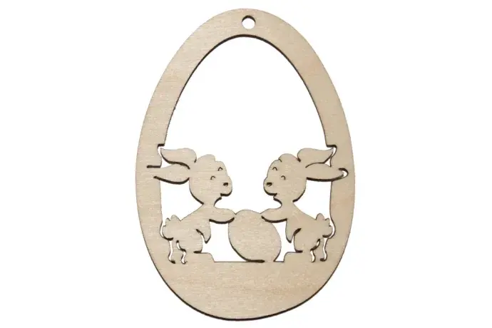 Fa húsvéti dísz - két nyuszi  Fa húsvéti dísz - két nyuszi