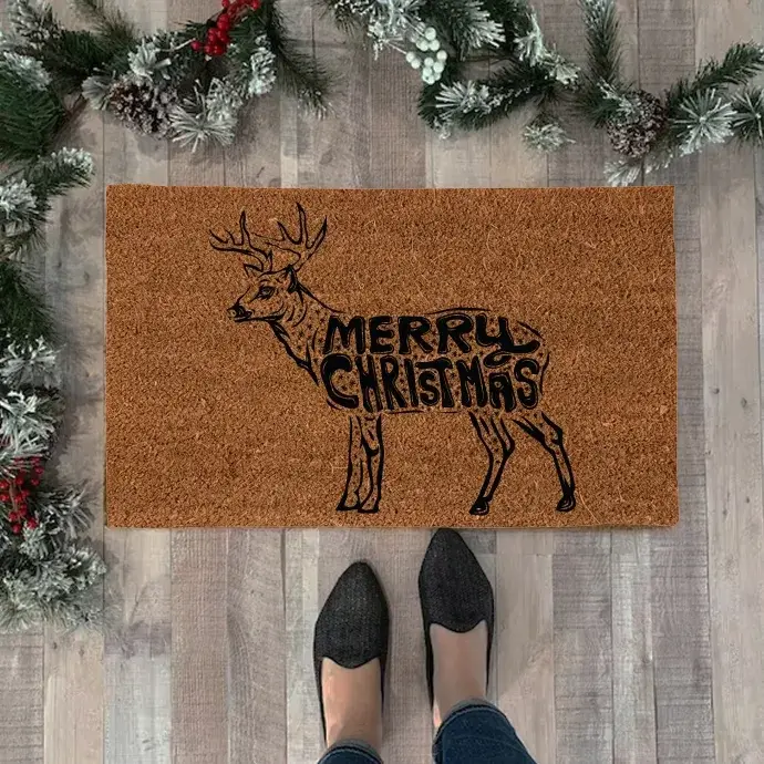 Kókuszrost lábtörlő - Rénszarvas