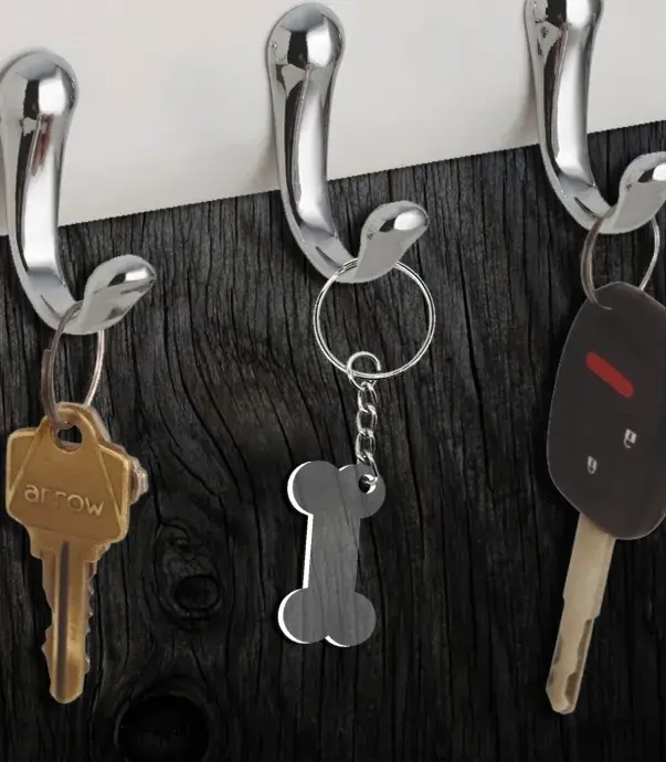 Plexi kulcstartó - Csont