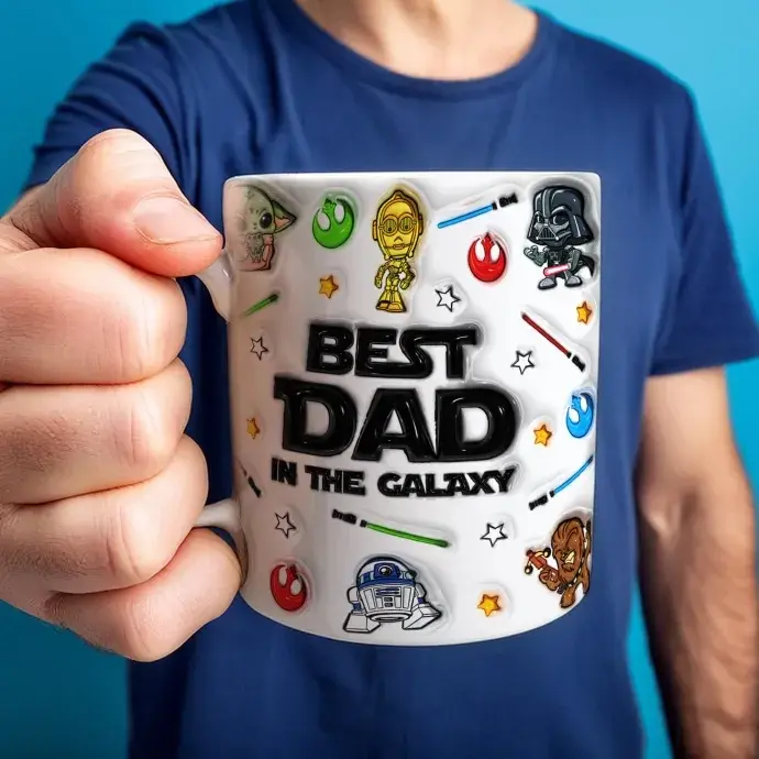 Legjobb apa a galaxisban 3d hatású bögre