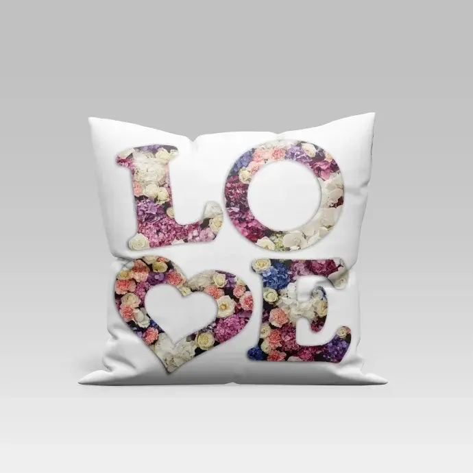 Párna - Love rózsás