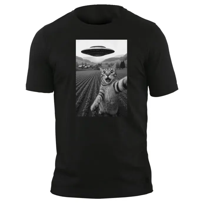 Macska és az ufók póló Macska és az ufók póló