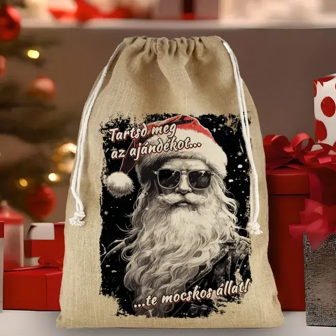 Mikulás zsák - Pamut vászon - Felnőtteknek