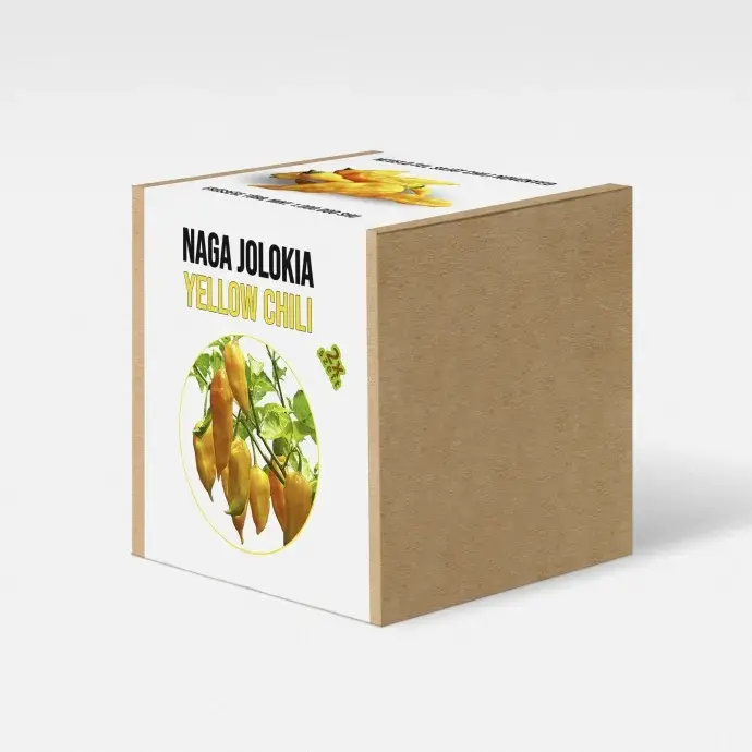 Naga Jolokia yellow chili paprika növény nevelő szett Naga Jolokia yellow chili paprika növény nevelő szett