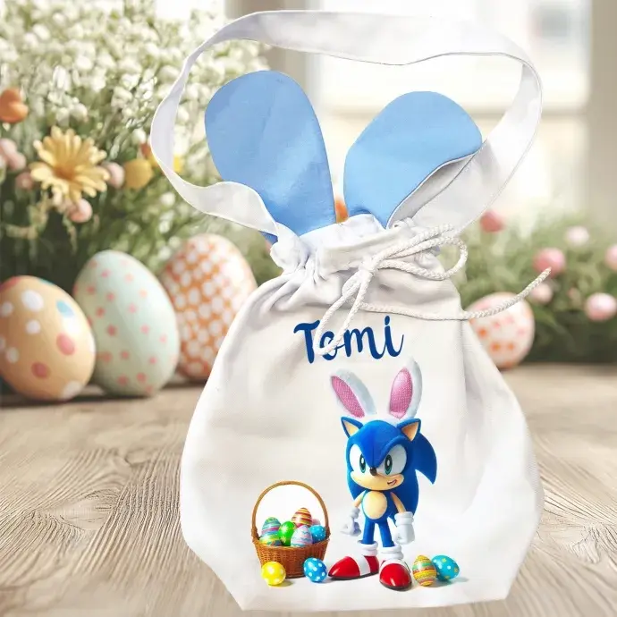 Húsvéti  nyuszifüles zsák - Süni