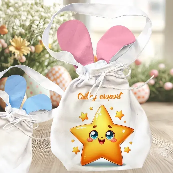 Húsvéti  nyuszifüles zsák Óvodás csoportnak - Csillag csoport