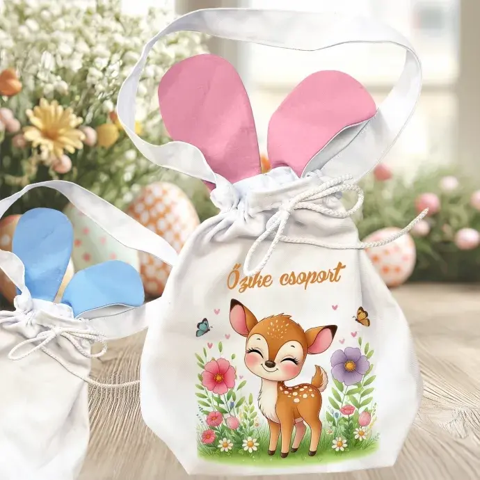 Húsvéti  nyuszifüles zsák Óvodás csoportnak - Őzike csoport
