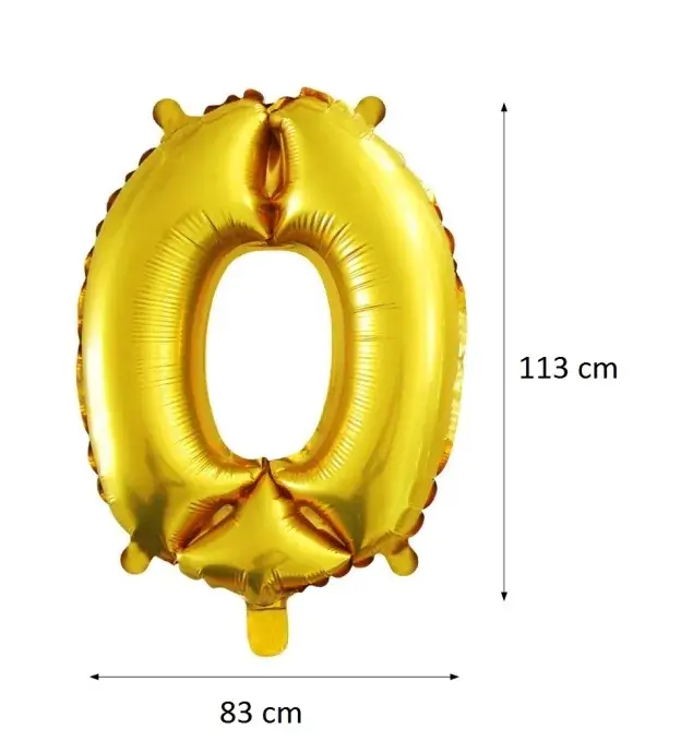 Óriás számos fólia lufi - 0 