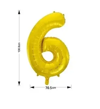 Óriás számos fólia lufi - 6