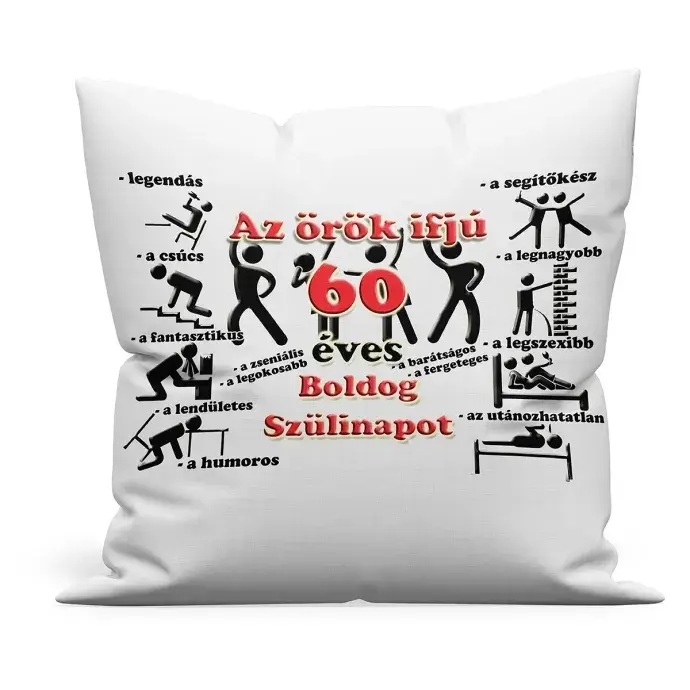 Örök ifjú párna 60. születésnapra