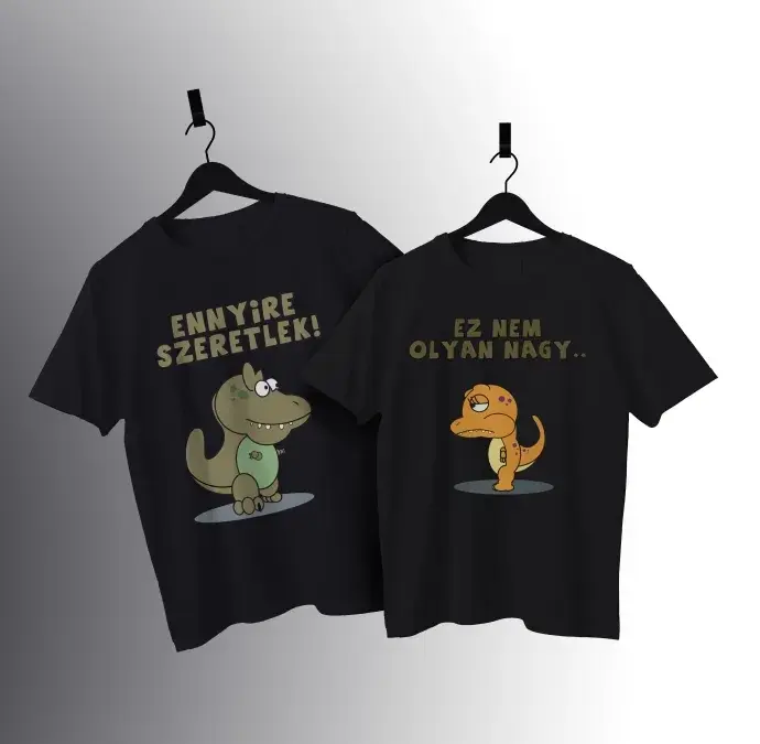 Páros Póló - szerelmes dínók Páros Póló - szerelmes dínók