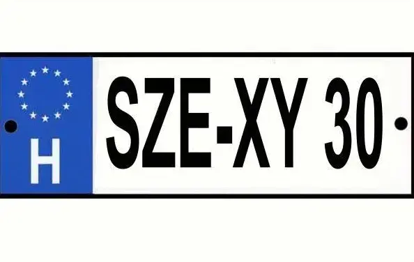 Rendszámtábla Se-xy 30 Rendszámtábla Se-xy 30