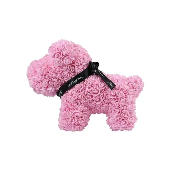 Rózsa kutyus - rózsaszín 40 x 30 cm 