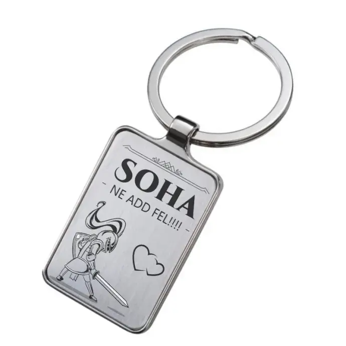 Gravírozott kulcstartó - Soha ne add fel