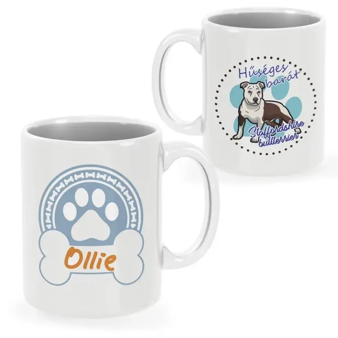 Staffordshire bögre egyedi névvel