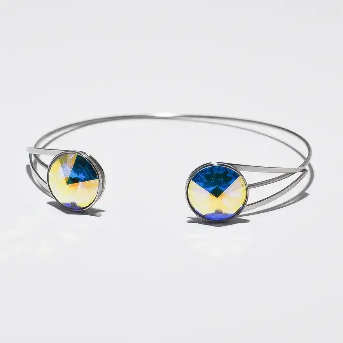 Swanis állítható köves karkötő - AB színváltós