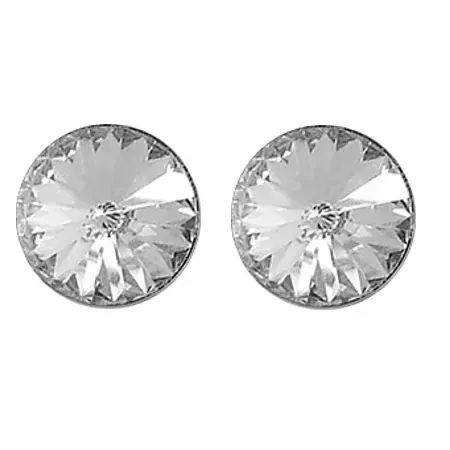 Swanis pötty bedugós fülbevaló - 12mm - víztiszta Swanis pötty bedugós fülbevaló - 12mm - víztiszta