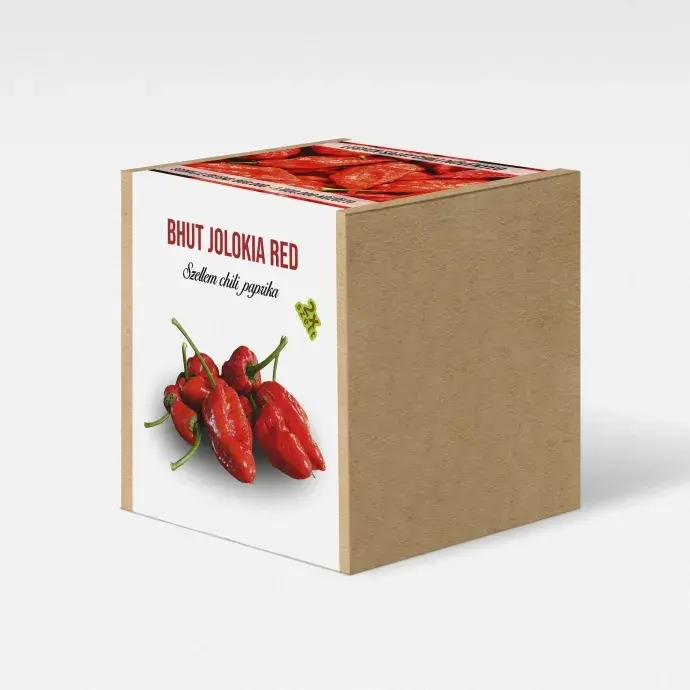 Szellem chili - Bhut Jolokia Red paprika növény nevelő szett Szellem chili - Bhut Jolokia Red paprika növény nevelő szett