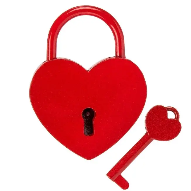 Szív alakú szerelem lakat