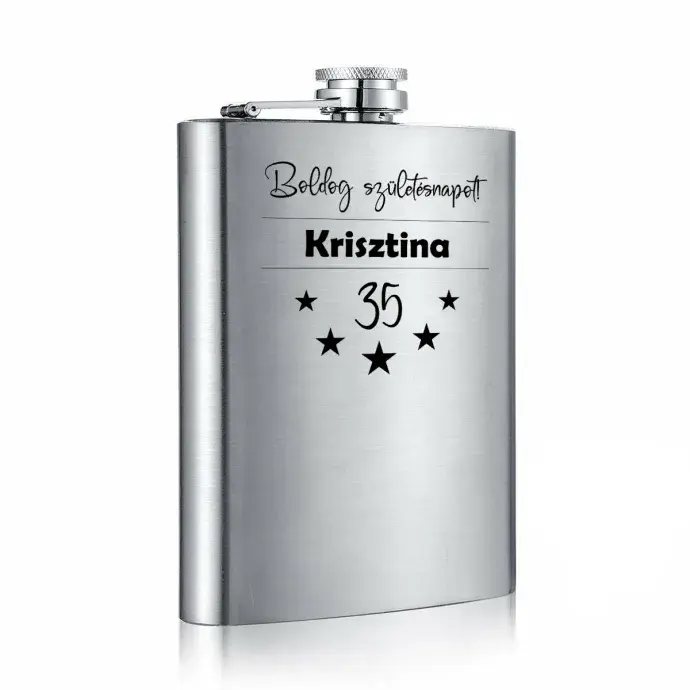 Fém laposüveg - Születésnapra nőknek Fém laposüveg - Születésnapra nőknek