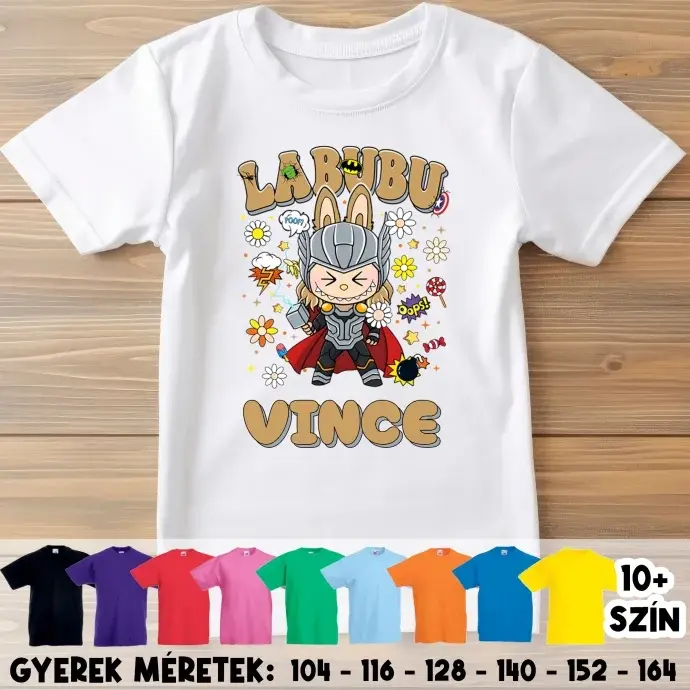 Gyerek póló - Labubu - Thor Gyerek póló - Labubu - Thor