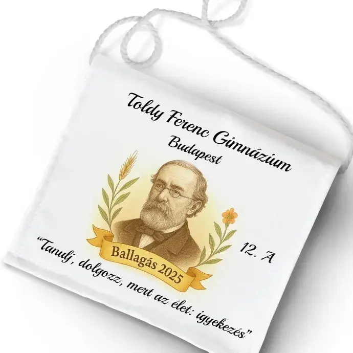 Ballagási tarisznya Iskolásoknak - Toldy Ferenc