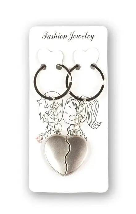 Kulcstartó szív alakú - kettétört szív