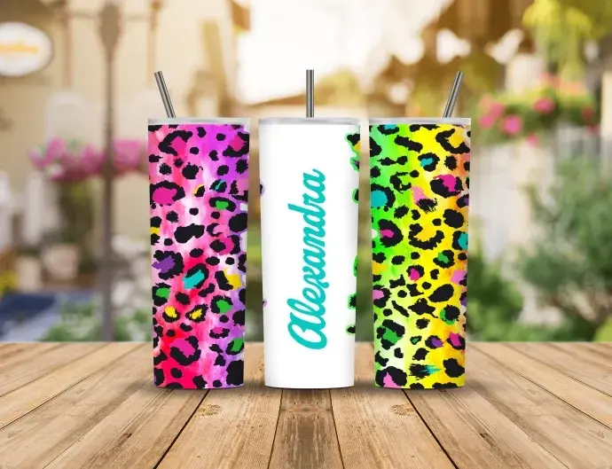 Úti termosz, Tumbler - Leopárd