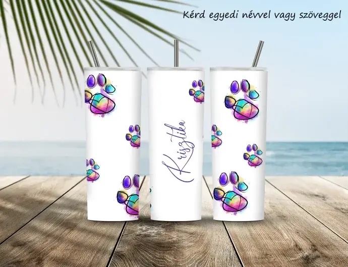 Úti termosz, Tumbler - Mancsnyomok