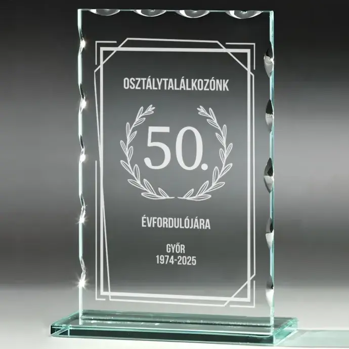 Üveg díj - Osztálytalálkozó