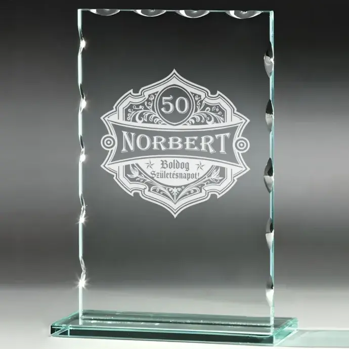 Üveg díj - Születésnapra