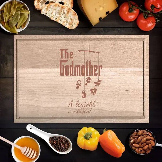 A legjobb keresztanya a világon vágódeszka - kicsi