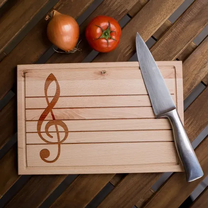 Egyedi vágódeszka zenészeknek - kicsi