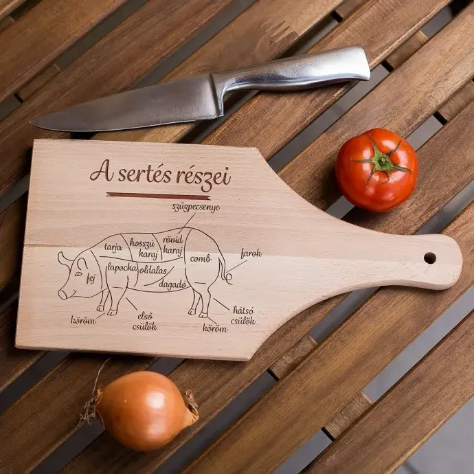 Vágódeszka sertés - nyeles