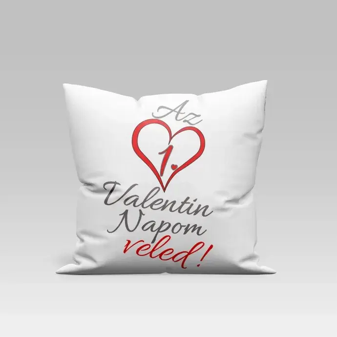 Párna - Valentin napom veled - egyedi számmal Párna - Valentin napom veled - egyedi számmal