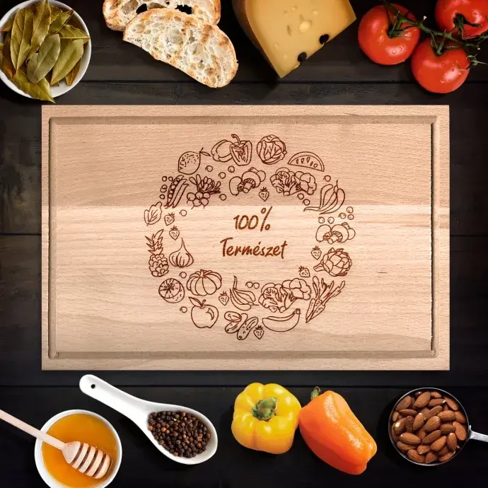 100% természet vágódeszka - nagy
