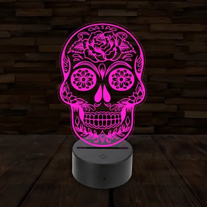 3D LED lámpa - Cukorkoponya