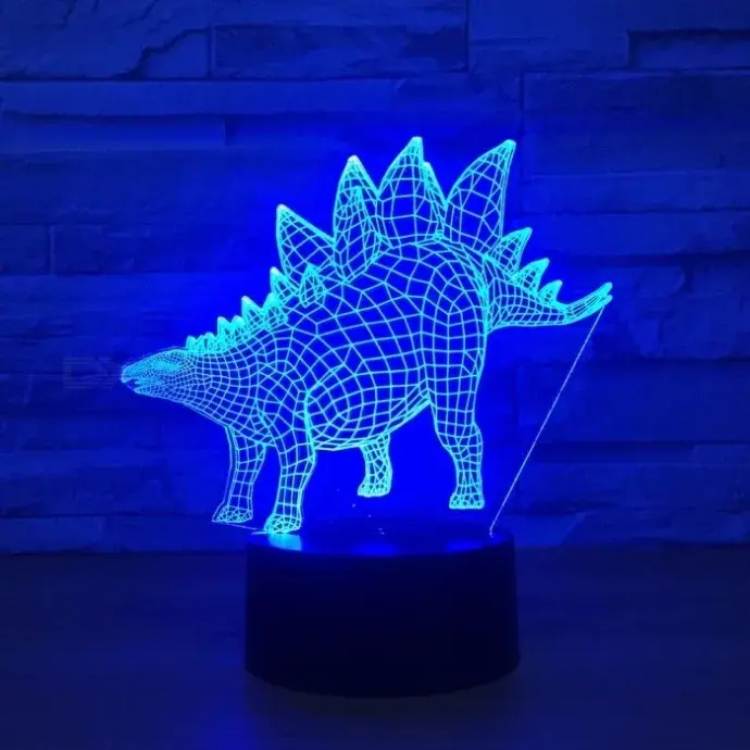 3D LED lámpa - Stegosaurus 3D LED lámpa - Stegosaurus