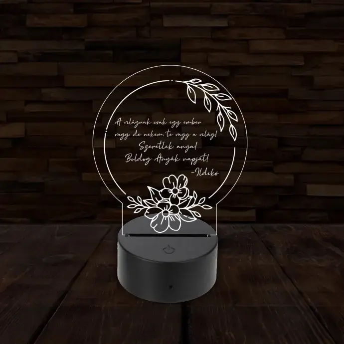 3D LED lámpa - Anyák napjára 3D LED lámpa - Anyák napjára