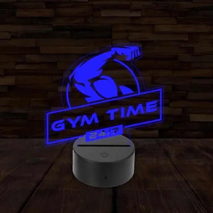 3D LED lámpa - GYM time 3D LED lámpa - GYM time