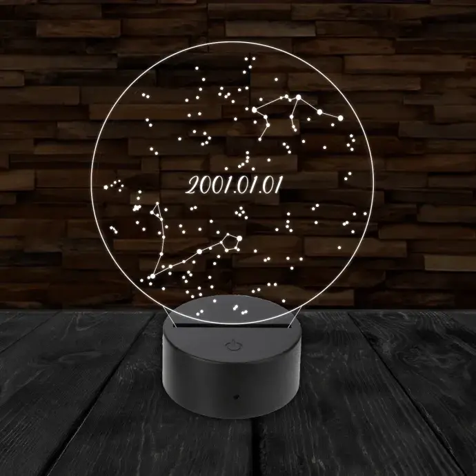 3D LED lámpa - Egyedi csillagképek 3D LED lámpa - Egyedi csillagképek