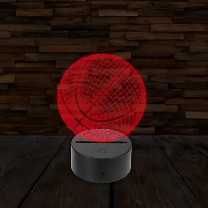 3D LED lámpa - Kosárlabda