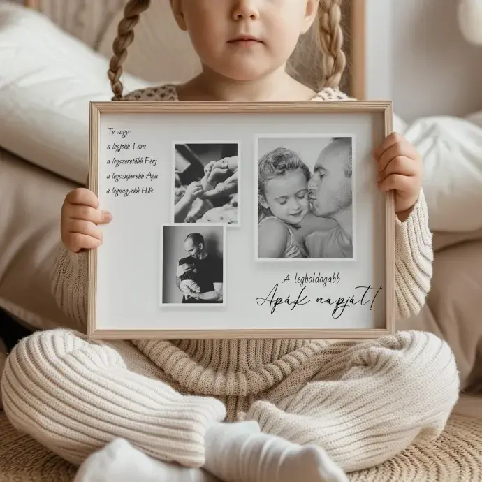 Fotó kollázs - Legboldogabb Apák napját Fotó kollázs - Legboldogabb Apák napját