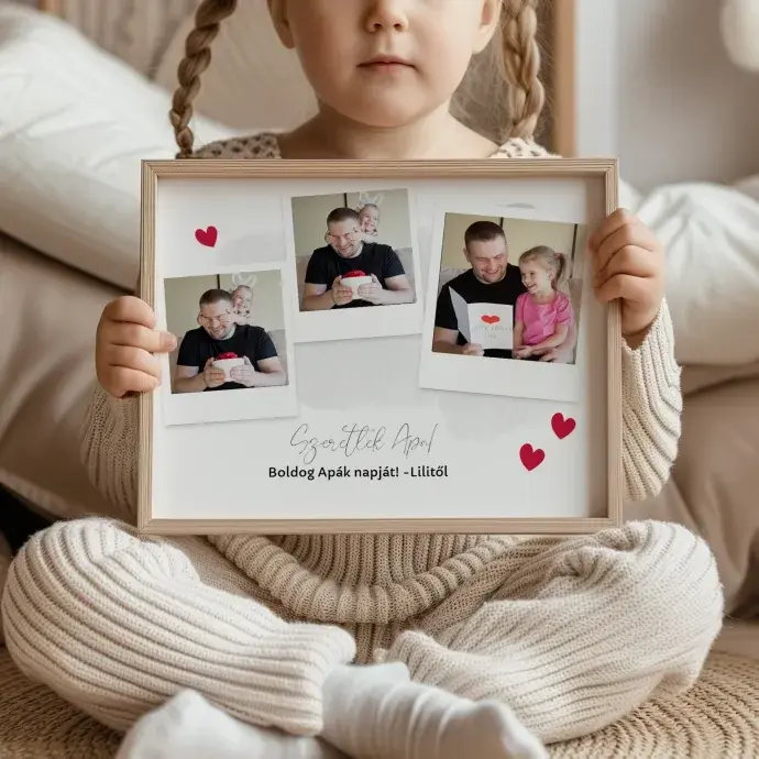 Fotó kollázs - Szeretlek Apa Fotó kollázs - Szeretlek Apa
