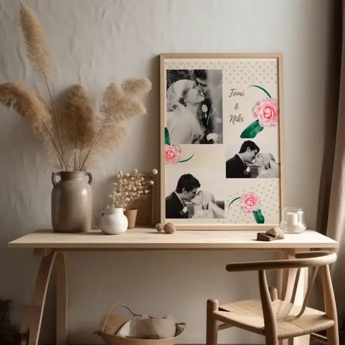 Fotó kollázs - Vintage esküvő Fotó kollázs - Vintage esküvő