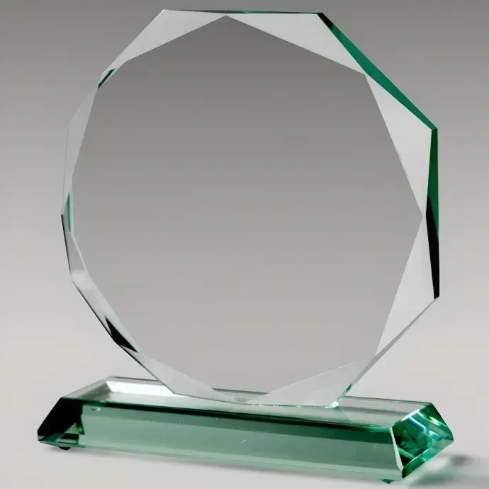 Stockholm Jade üveg díj - 17cm